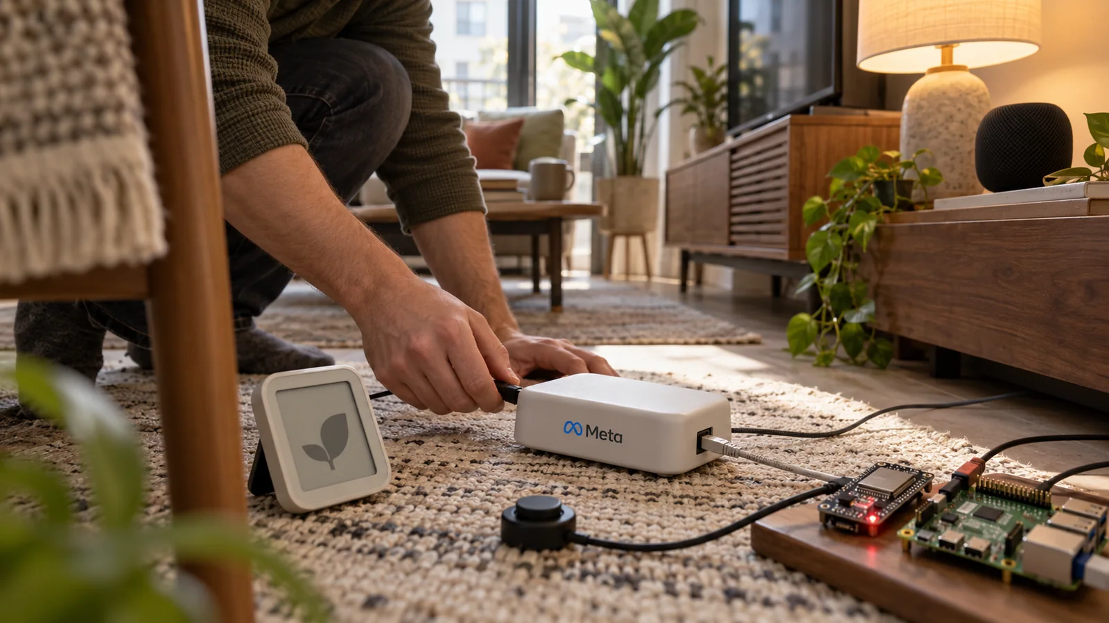 מפתח מחבר התקן Muse Home Link ללוחות ESP32 ו-Raspberry Pi בסלון ביתי